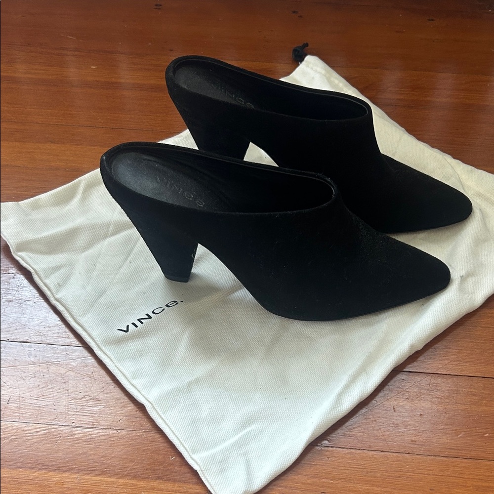 Vince Women's Classic Black Mules